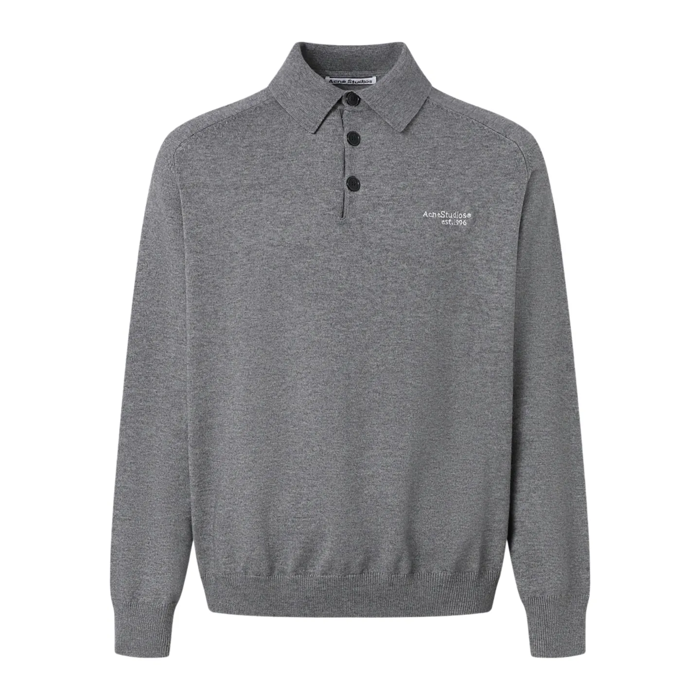 Acne 26SS Polo （Gray） + ， Breathable ， ， ， ， ， ， ， ， ， ， + ， ， ， ， ， ， ， ， ， ， ， ， ， ， ， ，Rebound ， ， ， 「Acne Studios est 」 + ， ， ， ， ， （ 8-10 / ） ， ， 0.3-0.5cm， （ 、 ） ， ， ， ， ， ， ， ， ， ， Black ， ， ， ， Same Style ， ， ， ， Same Style。 Size:S-M-L